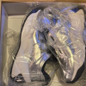 Keeley trainer metallic leather sneakers